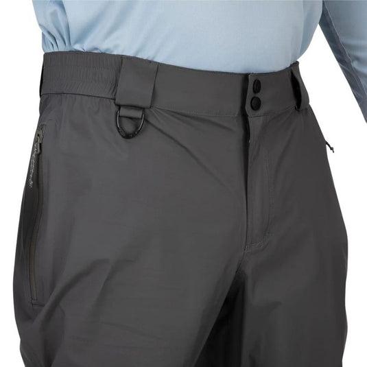 Simms Waypoint Rain Pants - Slate - Close up of Waist