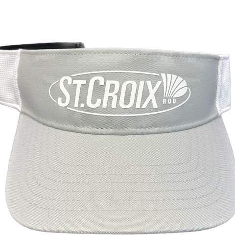 St. Croix Logo Hats Grey Visor I Classic Style