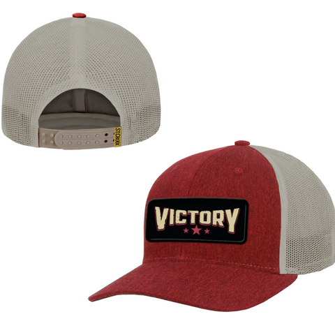 St. Croix Victory Hat - Red Front and Khaki Mesh Back