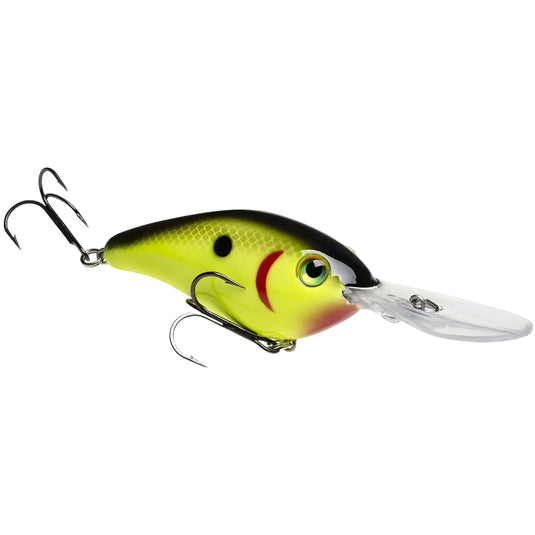 Strike King Pro Model 6XD Series Crankbaits - Black Back Chartreuse