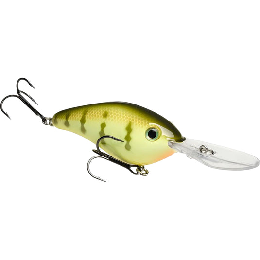 Strike King Pro Model 6XD Series Crankbaits - Chartreuse Perch