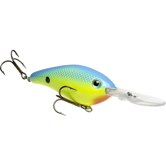 Strike King Pro Model 6XD Series Crankbaits - Powder Blue Back Chartreuse