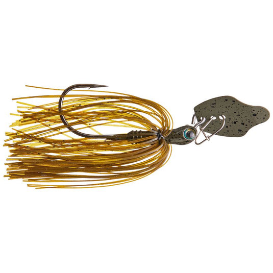 Strike King Tungsten Thunder Cricket Vibrating Swim Jig - Green Pumpkin