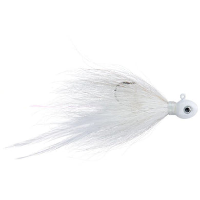 True Bass Shuttlecock Hair Jig - White