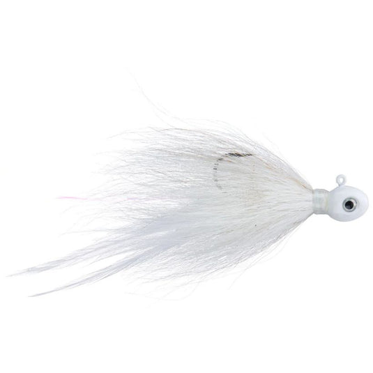 True Bass Shuttlecock Hair Jig - White