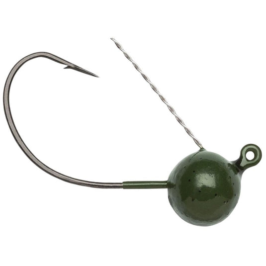 VMC Wacky Weedless Jig Head - Green Pumpkin