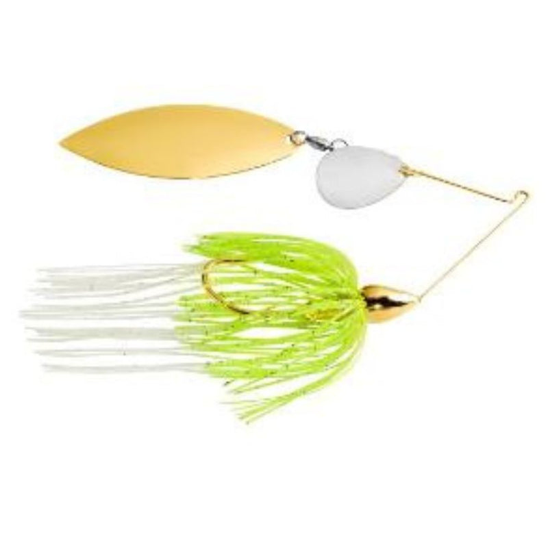 Load image into Gallery viewer, War Eagle Gold Colorado Willow Spinnerbaits - White Chartreuse
