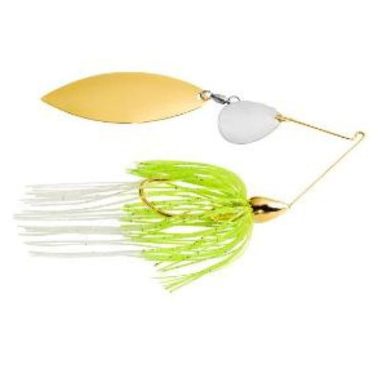 War Eagle Gold Colorado Willow Spinnerbaits - White Chartreuse