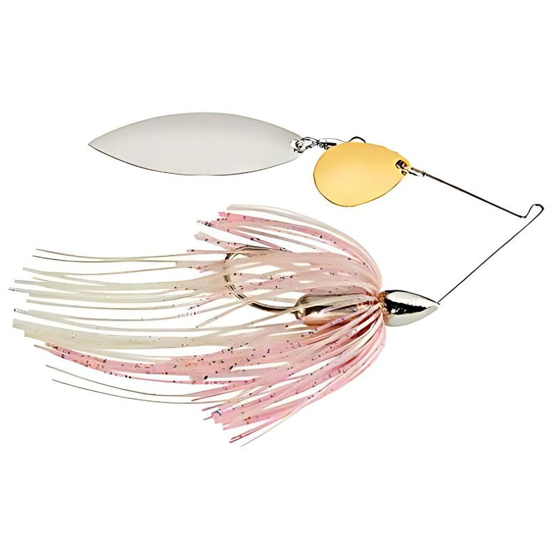Load image into Gallery viewer, War Eagle Nickel Colorado Willow Spinnerbaits - Cotton Candy Silver
