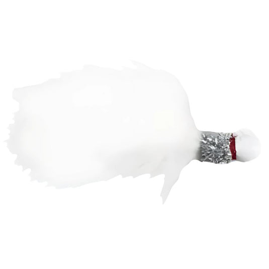 White River Zig Jigs - White Silver Tinsel