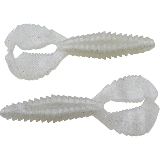 Reaction Innovations Spicy Beaver 3.75 inch creature bait soft plastic fishing lure 6 pack - White