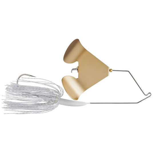 Boogerman Magnum Buzzbaits - White w/ Gold Blade
