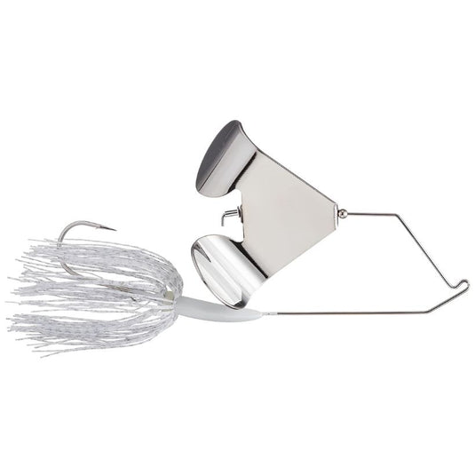 Boogerman Magnum Buzzbaits - White w/ Nickel Blade