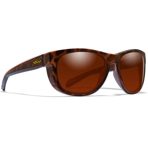 Wiley X Weekender Sunglasses - Gloss Demi Frames with Copper Lens