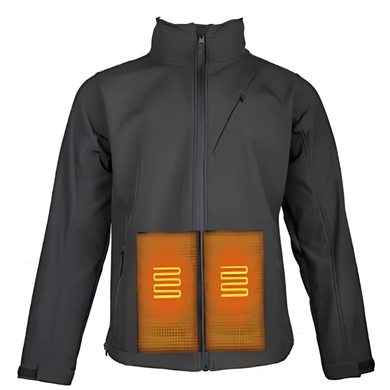 World Famous Sports Mens Heated Jacket - Black