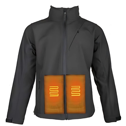 World Famous Sports Mens Heated Jacket - Black