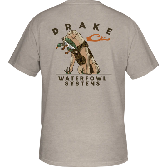Drake Retro Short Sleeve T-Shirt – Cotton Blend Tee with Retro Graphic and Logo Pocket