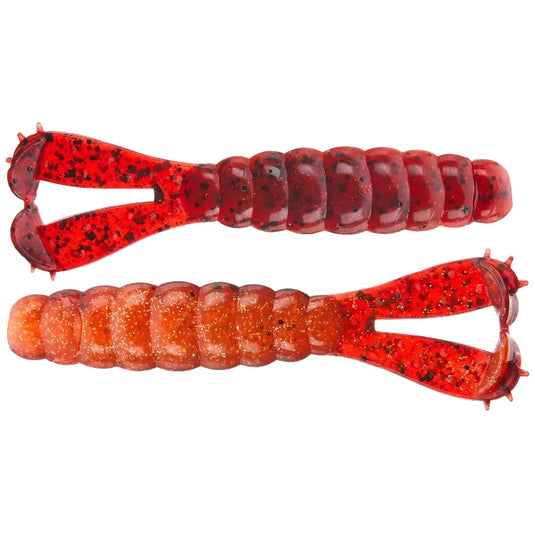 Z-Man Goat Twin Tail Grub - Fire Craw