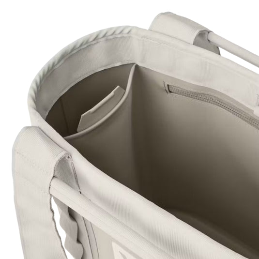 YETI gear bag holding Rambler bottle and accessories