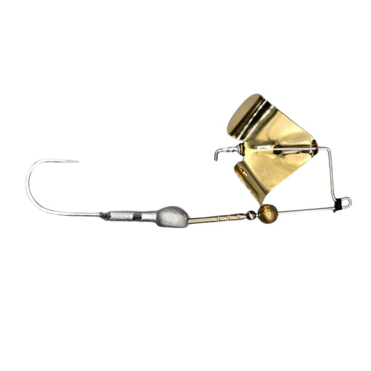 Brazalo M1 Pro buzzbait 5/16 oz A-blade topwater bass fishing lure with skirt