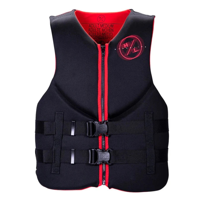 Hyperlite Men's Indy CGA Life Jacket - Black and Red