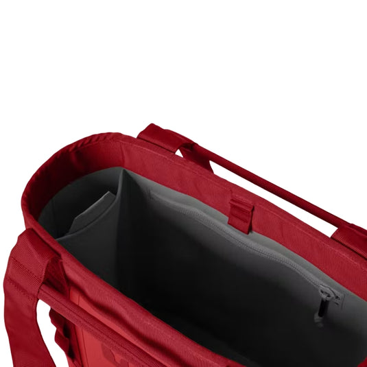 YETI gear bag holding Rambler bottle and accessories