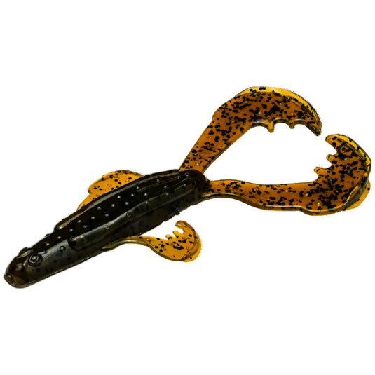 Strike King Rage Tail Space Monkey Creature Baits - Green Pumpkin