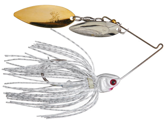 Booyah Covert Finesse Double Willow Spinnerbait – Compact Bass Fishing Spinnerbait for Clear Water