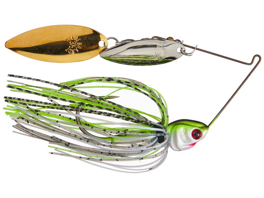 Booyah Covert Finesse Double Willow Spinnerbait – Compact Bass Fishing Spinnerbait for Clear Water