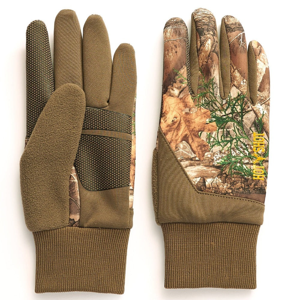Jacob Ash Stretch Fleece Gun-Cut Mens Gloves