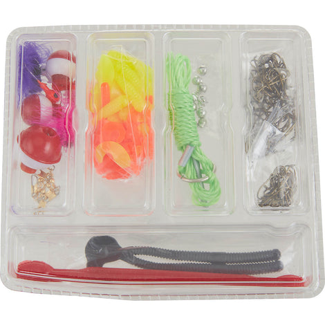 Plano Let's Fish! Two-Tray Tackle Box With 150 PC Tackle Kit