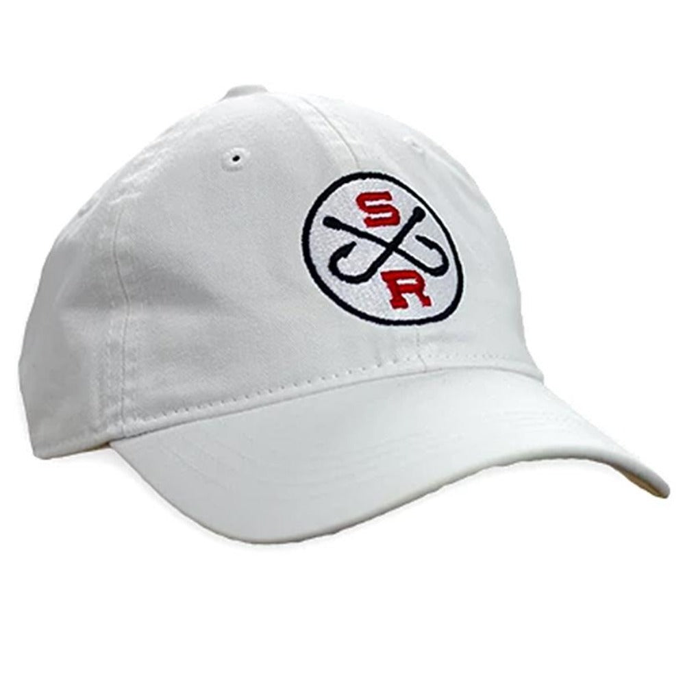 Southern Reel Outfitters hat White round southern reel outfitters round logo.