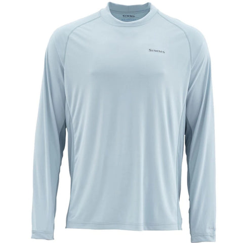Simms Solarflex Crewneck Shirt Solid - Sterling Cinder