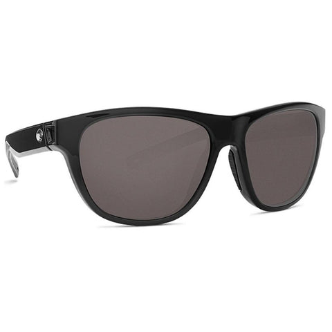 Costa Bayside Sunglasses - Shiny Tortoise Frames with Gray Silver Lens