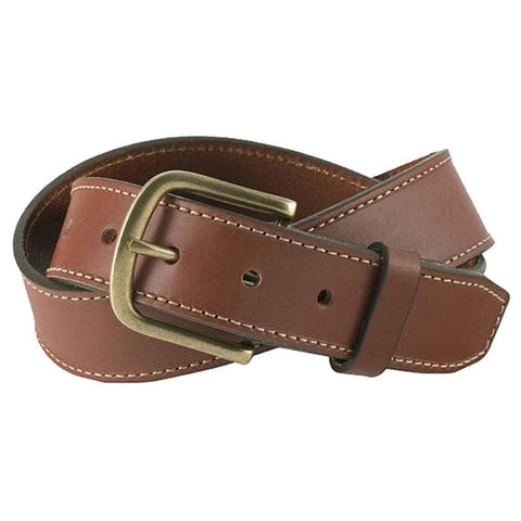 White Wing Leather Belts - Chestnut