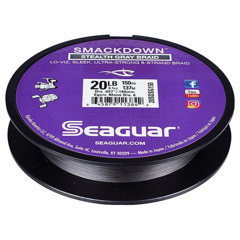 Seaguar Smackdown Braid Stealth Fishing Line Color Gray