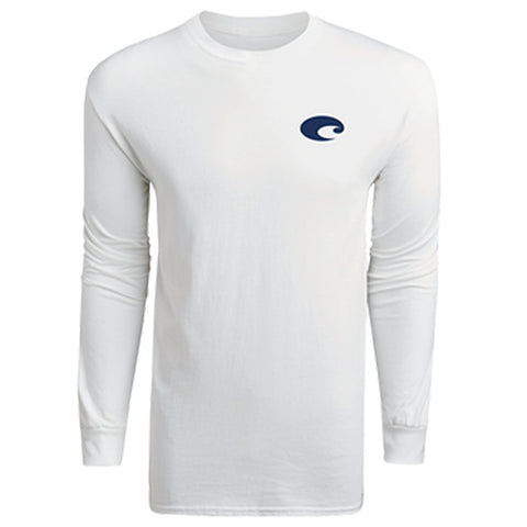 Costa Classic Long Sleeve T-Shirt White Back