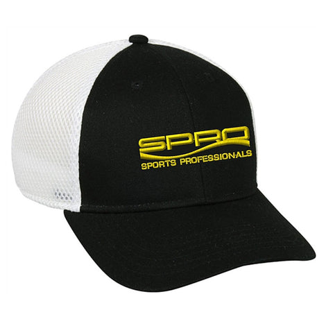 Spro Mesh Hat - Black with White Mesh Back