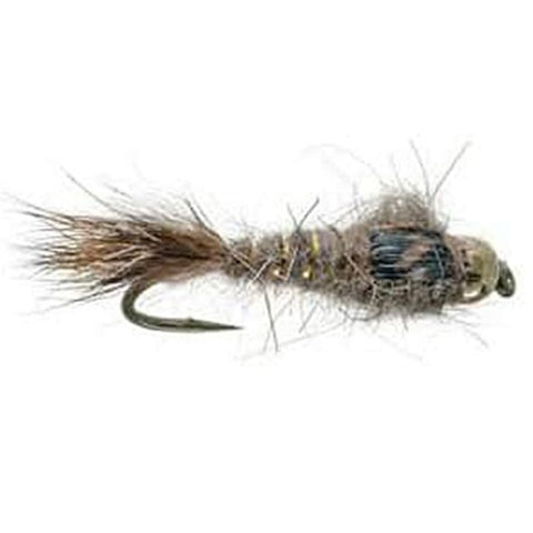 Umpqua Gold Bead Hare's Ear Flies - Natural