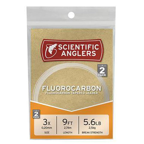 Scientific Angler Fluorocarbon Tapered Leader Clear