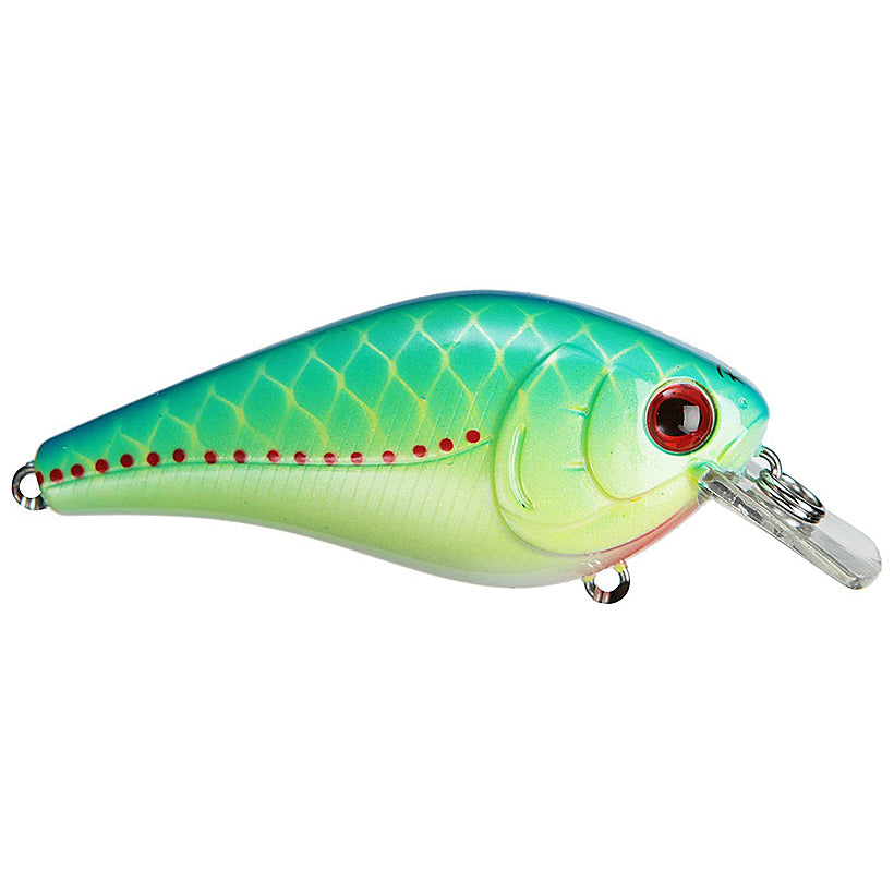 Luck E Strike Rick Clunn Squarebill Crankbaits - Blue Chartreuse