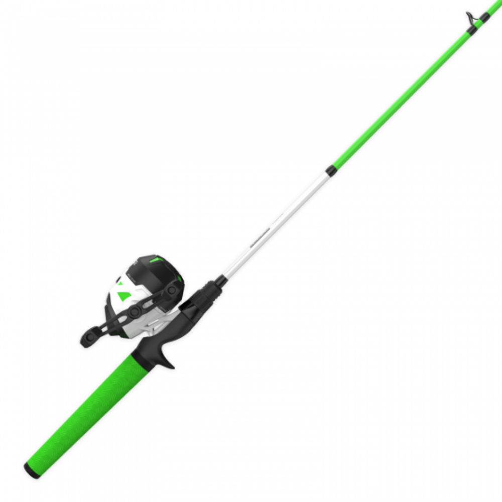 Zebco Roam Spincast Combo Rods & Reels Lime Green