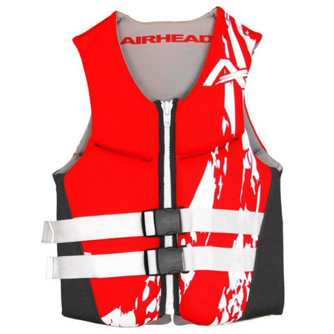 Airhead Swoosh Neolite Life Vest - Red, White, and Black