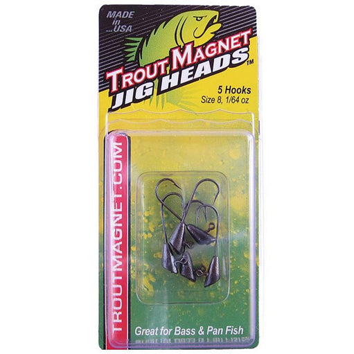 Leland's Trout Magnet Jig Heads Black; 1/64 oz.