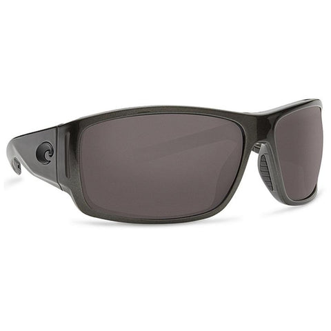 Costa Cape Sunglasses - Matte Black Frame with Silver Gray Mirror Plastic Lens