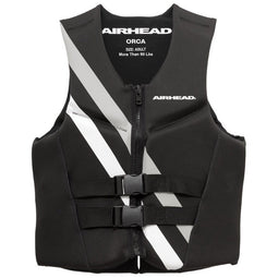 Airhead Neolite Orca Life Vest - Black with Grey and White Stripes