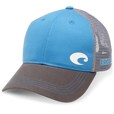 Costa Logo Trucker Hats - Costa Blue and Gray