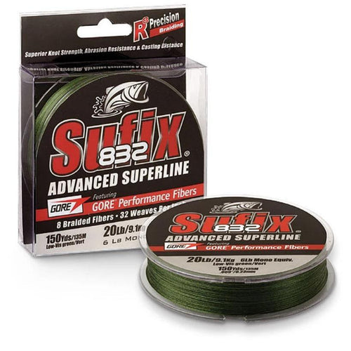 Sufix 832 Advanced Superline Fishing Line - Lo-Vis Green