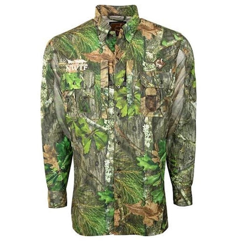 Drake Waterfowl Ol' Tom Vestless Mesh Back Shirt With SpIne Pad - Mossy Oak Obession