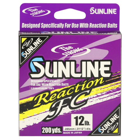 Sunline Reaction FC Fishing Line Stealth Gray 200 yds